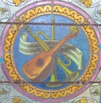 Partie droite du vitrail de l'église de Ons-en-Bray dans l'Oise